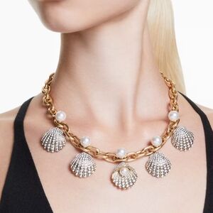 🌹RARE. Swarivski Shells Collection necklace Crystal pearls